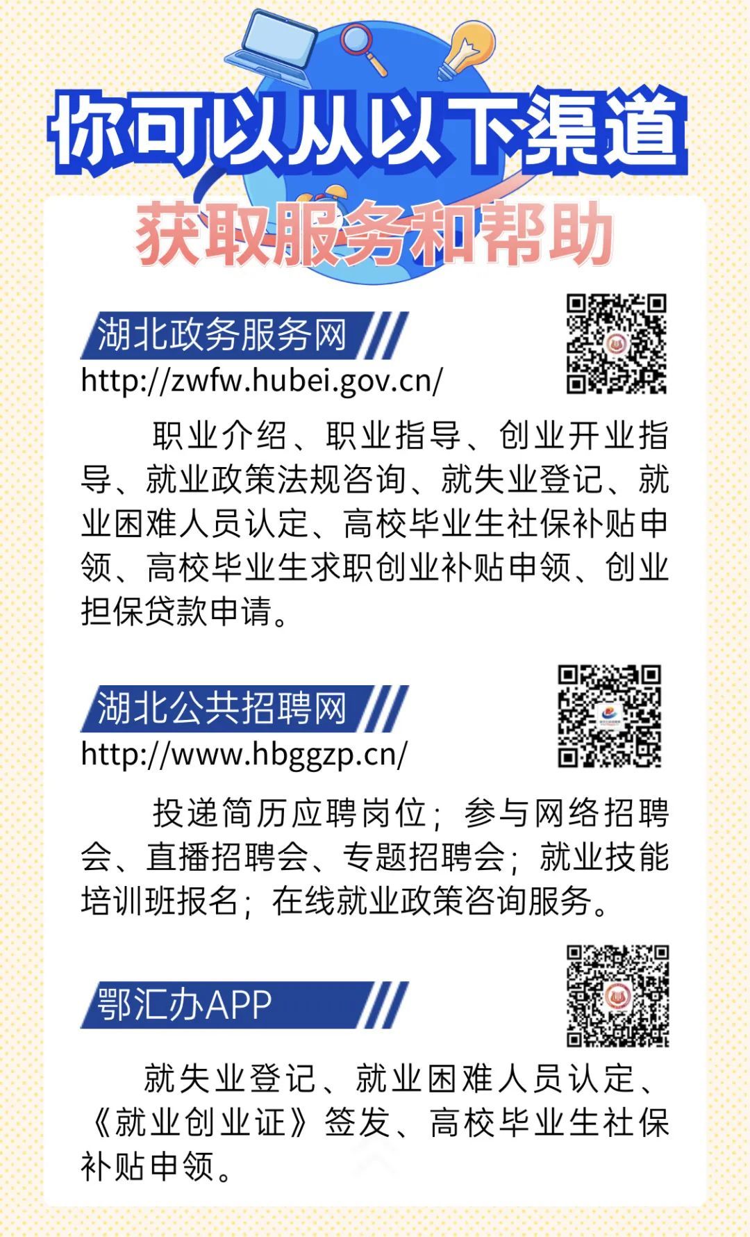 @高校毕业生 留鄂来鄂就业创业政策大礼包，请查收！11.jpeg